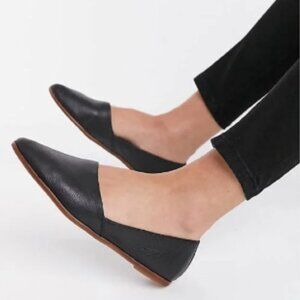 ALDO BLACK LEATHER BLANCHETTE BALLET FLATS - SIZE 7